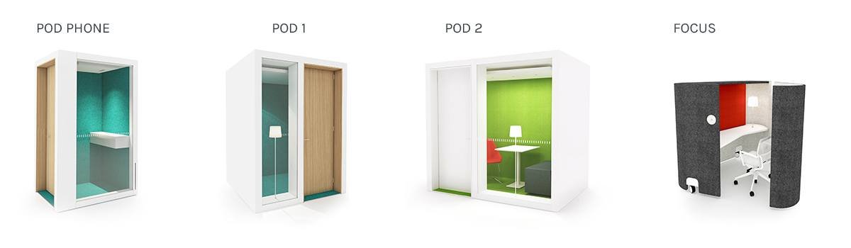 Activity-based office: best products for intensive individual work zone - INTO the Nordic Silence