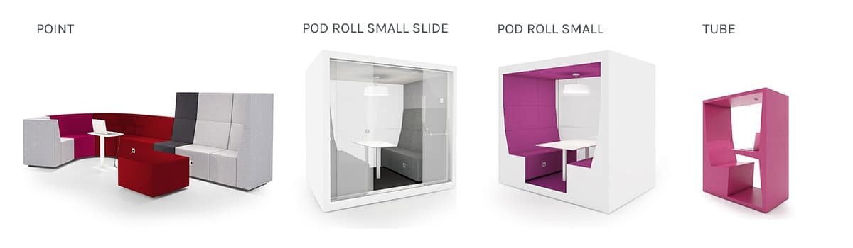 Activity-based office: best products for short-term exposure zone - INTO the Nordic Silence