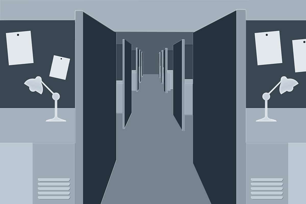 From closed rooms to activity-based offices - office cubicle - INTO the Nordic Silence